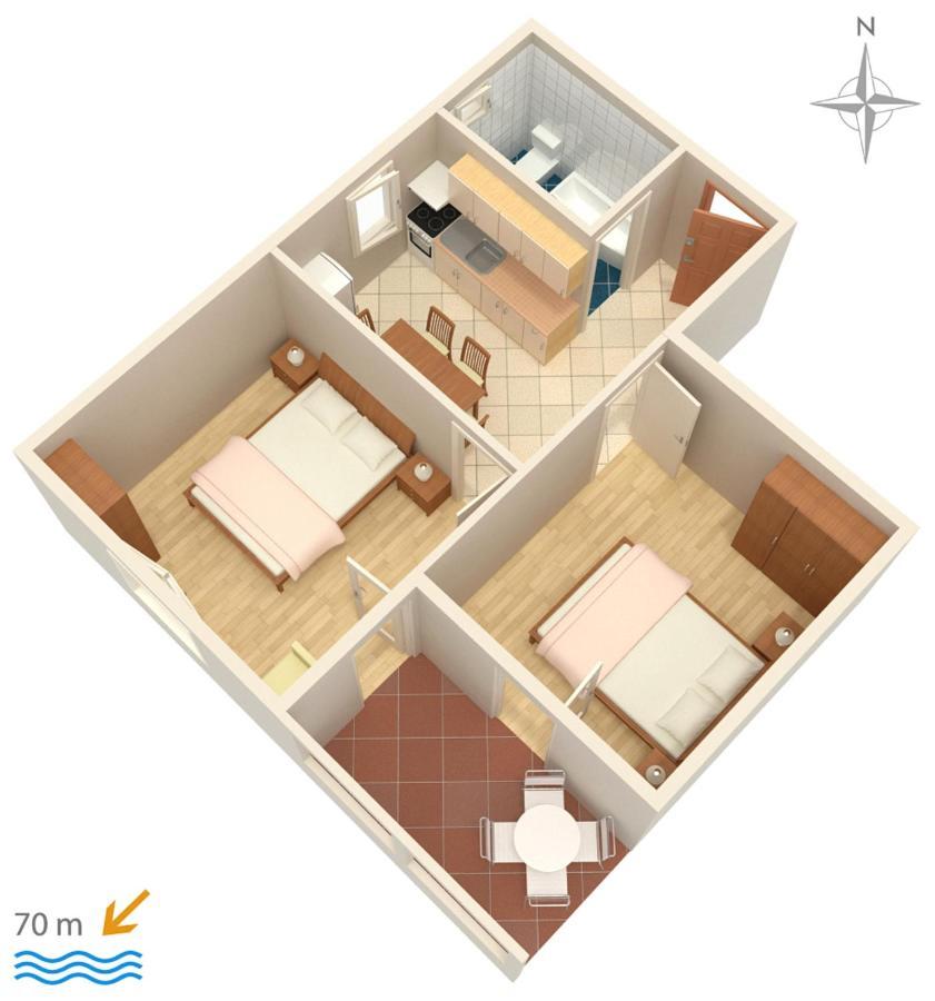 Apartments By The Sea Mandre, Pag - 3084 Kolan Extérieur photo